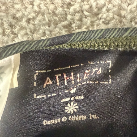 Athleta One-Piece Swimsuit – Green & Black Patterned, Size Medium - Picture 5 of 5